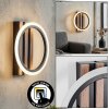 Galen Applique murale LED Couleur bois, Noir, 1 lumière