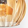 Koyoto Plafonnier, Boule lumineuse Ambre, Fumé, 4 lumières