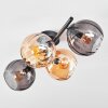 Koyoto Plafonnier, Boule lumineuse Ambre, Fumé, 4 lumières