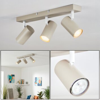 Javel Plafonnier Sable, 3 lumières