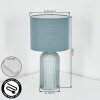 Fonil Lampe à poser Bleu, 1 lumière