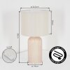 Fonil Lampe à poser Champagne, 1 lumière