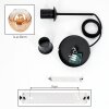 Ripoll Suspension, Boule lumineuse, Suspension Ambre, Clair, 1 lumière