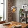 Ripoll Suspension, Boule lumineuse, Suspension Chrome, Clair, Fumé, 1 lumière