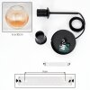 Koyoto Suspension, Boule lumineuse, Suspension Ambre, Clair, 1 lumière