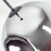 Ripoll Suspension, Boule lumineuse, Suspension Chrome, Fumé, 1 lumière