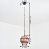 Koyoto Suspension, Boule lumineuse, Suspension Cuivré, 1 lumière