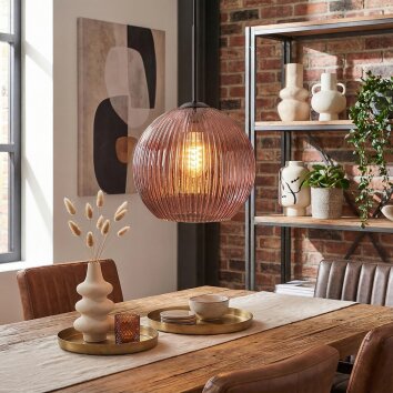 Koyoto Suspension, Boule lumineuse, Suspension Cuivré, 1 lumière