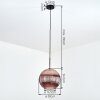 Koyoto Suspension, Boule lumineuse, Suspension Cuivré, 1 lumière