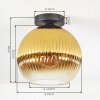 Koyoto Plafonnier, Boule lumineuse 25 cm Or, Clair, 1 lumière