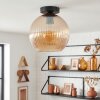 Koyoto Plafonnier, Boule lumineuse 25 cm Ambre, 1 lumière