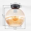 Koyoto Plafonnier, Boule lumineuse 25 cm Ambre, 1 lumière