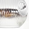 Ripoll Plafonnier, Boule lumineuse Chrome, Clair, Fumé, 1 lumière