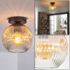 Ripoll Plafonnier, Boule lumineuse Ambre, Clair, 1 lumière