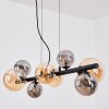 Chehalis Suspension, Boule lumineuse, Suspension Ambre, Fumé, 8 lumières