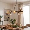 Chehalis Suspension, Boule lumineuse, Suspension Ambre, Clair, Fumé, 8 lumières