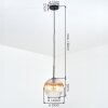 Koyoto Suspension, Boule lumineuse, Suspension Ambre, Clair, 1 lumière