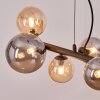 Chehalis Suspension, Boule lumineuse, Suspension Ambre, Fumé, 8 lumières