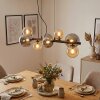 Chehalis Suspension, Boule lumineuse, Suspension Ambre, Fumé, 8 lumières