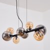 Chehalis Suspension, Boule lumineuse, Suspension Ambre, Fumé, 8 lumières
