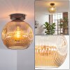 Ripoll Plafonnier, Boule lumineuse Ambre, 1 lumière