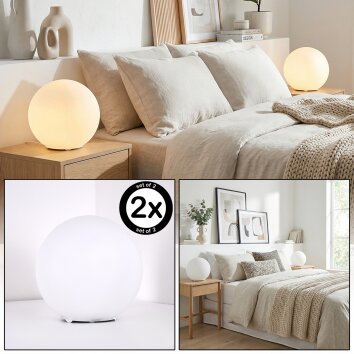 Cochuna Boule lumineuse, Lampe à poser Blanc, 1 lumière