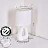 Garin Lampe à poser Blanc, 1 lumière
