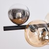Chehalis Suspension, Boule lumineuse, Suspension Ambre, Clair, Fumé, 8 lumières