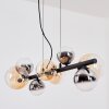 Chehalis Suspension, Boule lumineuse, Suspension Ambre, Clair, Fumé, 8 lumières