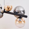 Chehalis Suspension, Boule lumineuse, Suspension Ambre, Clair, Fumé, 8 lumières