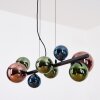 Chehalis Suspension, Boule lumineuse, Suspension Bleu, Vert, Cuivré, 8 lumières