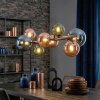 Chehalis Suspension, Boule lumineuse, Suspension Bleu, Vert, Cuivré, 8 lumières