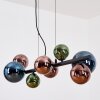 Chehalis Suspension, Boule lumineuse, Suspension Bleu, Vert, Cuivré, 8 lumières