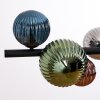 Chehalis Suspension, Boule lumineuse, Suspension Bleu, Vert, Cuivré, Fumé, 8 lumières