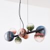 Chehalis Suspension, Boule lumineuse, Suspension Bleu, Vert, Clair, Cuivré, 8 lumières
