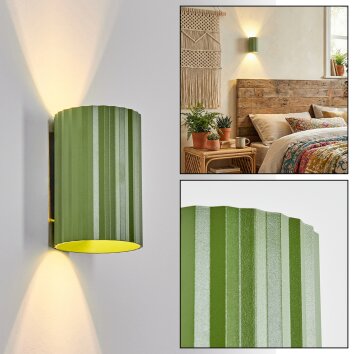 Fonir Luminaire Up & Down, Applique murale Vert, 1 lumière