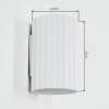 Fonir Luminaire Up & Down, Applique murale Blanc, 1 lumière
