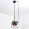 Ripoll Suspension, Boule lumineuse, Suspension Fumé, 1 lumière