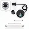 Ripoll Suspension, Boule lumineuse, Suspension Fumé, 1 lumière