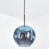 Ripoll Suspension, Boule lumineuse, Suspension Bleu, 1 lumière