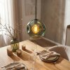 Ripoll Suspension, Boule lumineuse, Suspension Vert, 1 lumière