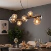 Chehalis Suspension, Boule lumineuse, Suspension Ambre, Clair, Fumé, 8 lumières