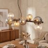 Chehalis Suspension, Boule lumineuse, Suspension Ambre, Clair, Fumé, 8 lumières