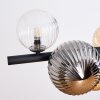 Chehalis Suspension, Boule lumineuse, Suspension Ambre, Clair, Fumé, 8 lumières
