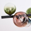 Chehalis Suspension, Boule lumineuse, Suspension Bleu, Vert, Clair, Cuivré, 8 lumières