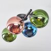Gastor Plafonnier, Boule lumineuse Bleu, Vert, Cuivré, 4 lumières
