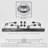 Koyoto Suspension, Boule lumineuse, Suspension Clair, Fumé, 4 lumières