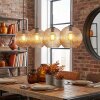 Koyoto Suspension, Boule lumineuse, Suspension Ambre, 4 lumières