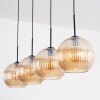 Koyoto Suspension, Boule lumineuse, Suspension Ambre, 4 lumières