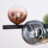 Chehalis Suspension, Boule lumineuse, Suspension Bleu, Vert, Clair, Cuivré, 8 lumières